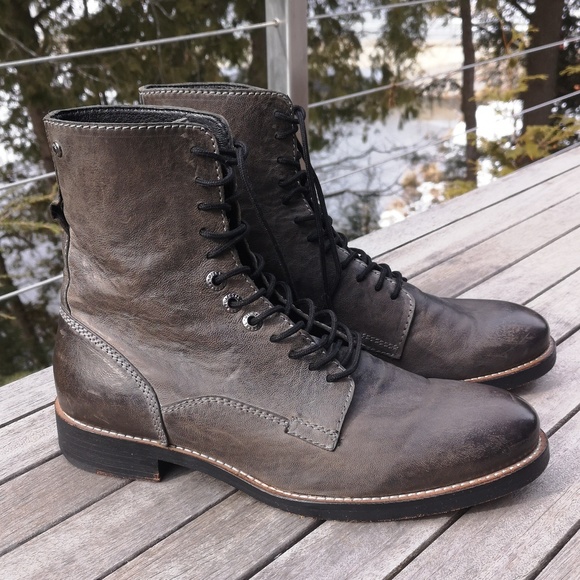 ★ Diesel All Leather Lace-up Ankle Boots - EU 41 - Picture 2 of 14